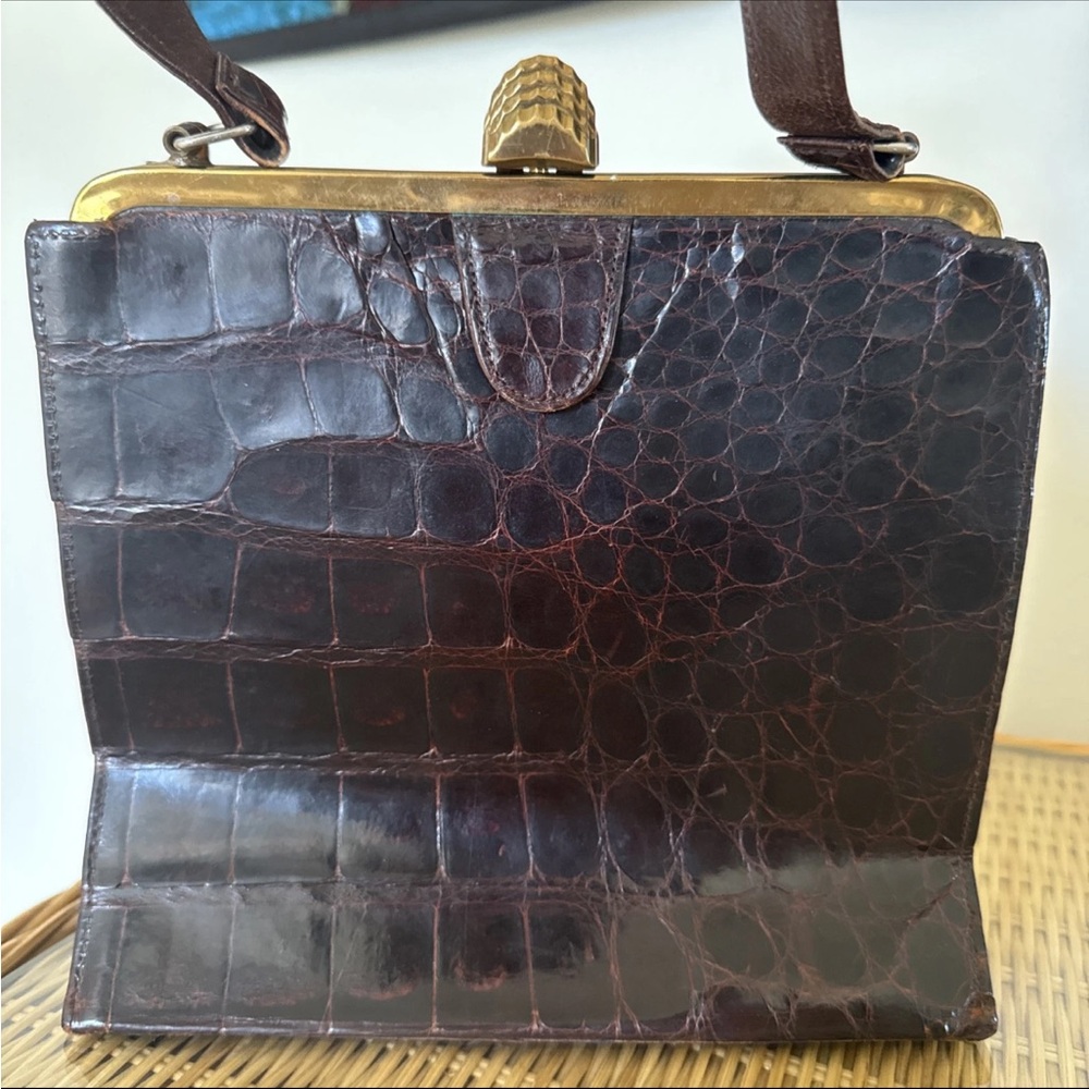 Vintage Crocodile Leather Handbag